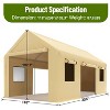GustoWave 10x20 FT Heavy Duty Carport, Portable Garage for Cars, Boats, Trucks - 2 of 4