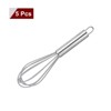 Unique Bargains Silicone Stainless Steel Non-Stick Coated Heat-Resistant Whisk 5 Pcs - 3 of 4