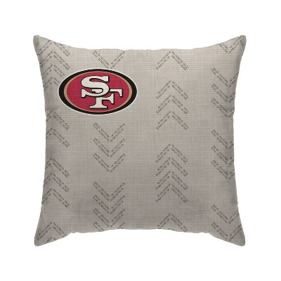 NFL San Francisco 49ers Wordmark Decorative Throw Pillow