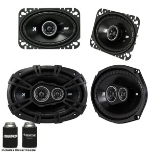 Kicker For Late 90s Early 2000s GM Coupes & Sedans. A pair of 43DSC4604 4x6" Speakers & a pair of 43DSC69304 6x9"s - 1 of 4