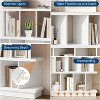 8 Open Cube Bookshelf with 10 Removable Back Panels, Storage Shelf Organizer, Multi-Functional Bookcase for Living Room Bedroom Entrance Hall Office - 3 of 4