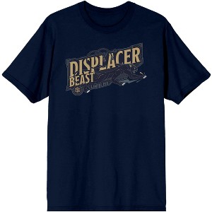 Dungeons & Dragons Game Displacer Beast Men's Navy Blue Graphic Tee - 1 of 3