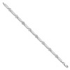 Black Bow Jewelry 6mm Diamond Cut Spiral Link Bracelet in 14k White Gold, 7 Inch - 2 of 4