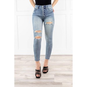 Women's Start The Day High-Rise Skinny Denim Jeans - eunina - 1 of 4