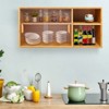 YIYIBYUS Small Kitchen Pantry Cabinet, Wall Sideboard with Glass Doors - 2 of 4