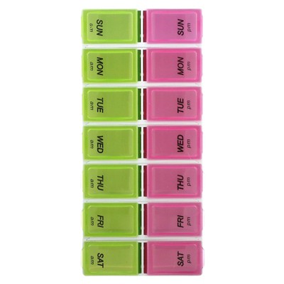 Apex 7-Day AM/PM XL, Detach N' Go Pill Organizer, 1 Pill Organizer,