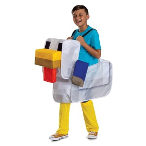 Mojang Synergies AB Minecraft Kids' Chicken Jockey Pop Out Ride on Costume Suit Unisize 8+ - 1 of 4