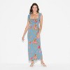 Women's Flounce Sleeve Maxi Empire Waist Dress - Wild Fable™ - 2 of 3