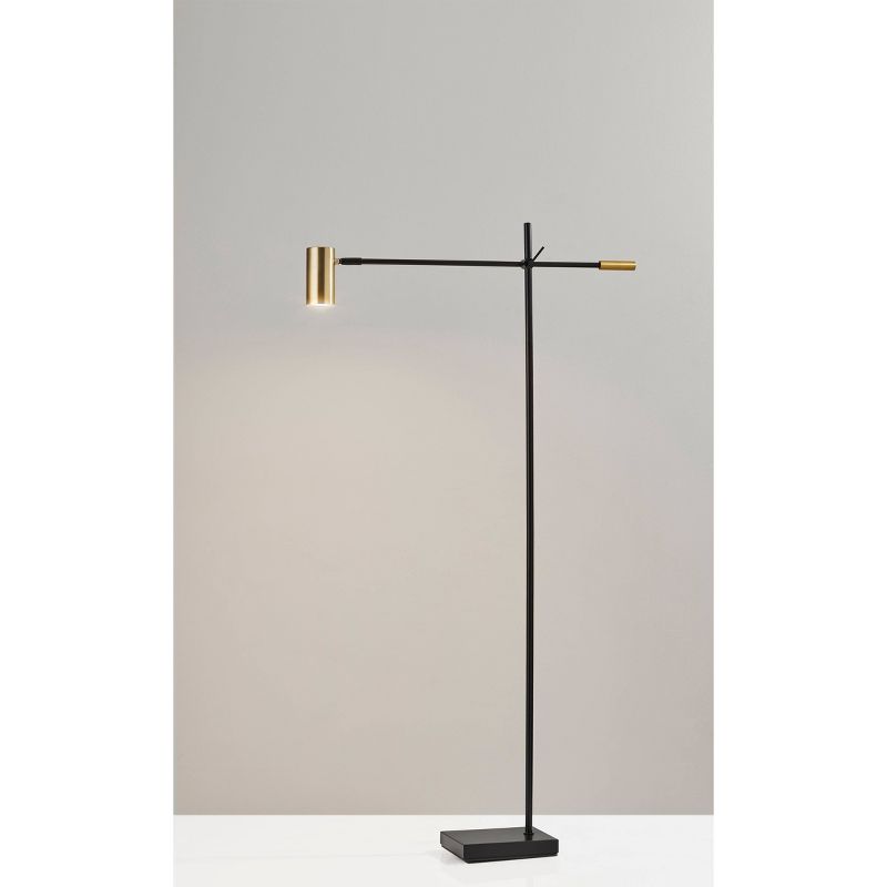 58&#34; x 63&#34; Collette Floor Lamp (Includes LED Light Bulb) Black - Adesso, 4 of 7