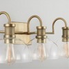 Capital Lighting Cassidy 3 - Light Vanity in  Aged Brass - 3 of 4