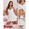 Avidlove Women Nightgown Sexy Sleepwear Lace Chemise V-neck Modal Babydoll Lounge Dress - 4 of 4