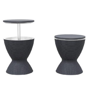 Gulches 3-in-1 Outdoor Cooler Table - 30L/8Gal, Rattan Look, Cooler + Cocktail/Coffee Table, Holds 40 Cans, for Patio Parties - 1 of 1