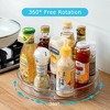 LunaLulinlk Clear Rotating Lazy Susan Turntable Organizer for Kitchen Cabinets Spices 9.25 inch Storage Containers - 4 of 4