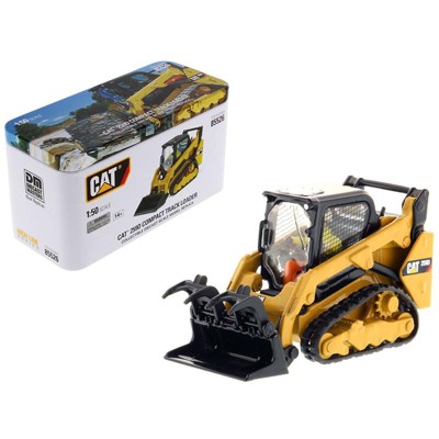 CAT Caterpillar 259D Compact Track Loader & Operator & 4 Work Tools "High Line Series" 1/50 Diecast Model by Diecast Masters