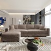 KTMBDW 102.4" Sofa Couch, Comfy Couches for Living Room, Plush Corduroy Sofas for Living Room, Tool-Free Setup Deep Seat Sofa - 2 of 4