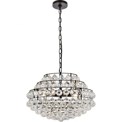 Elegant Lighting Savannah 5 - Light Pendant in  Black