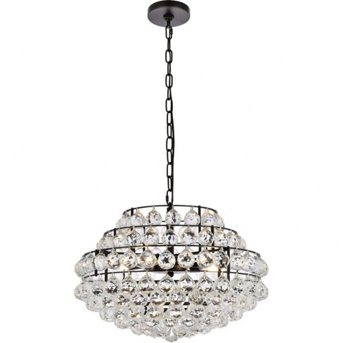 Elegant Lighting Savannah 5 - Light Pendant in  Black - image 1 of 4