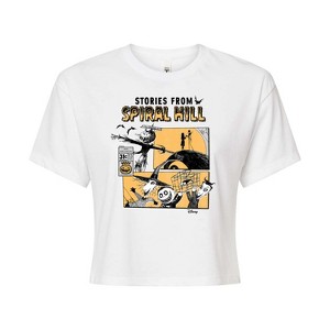 Women's - Disney - The Nightmare Before Christmas Cropped Graphic T-Shirt - 1 of 4