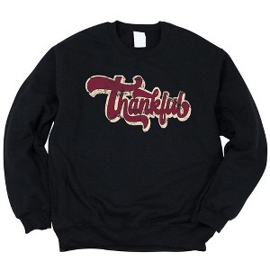 Simply Sage Market Women's Graphic Sweatshirt Thankful Retro - 1 of 2