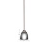 Toltec Lighting Paramount 1 - Light Pendant in  Brushed Nickel with 5" Clear Ribbed Shade - 2 of 2