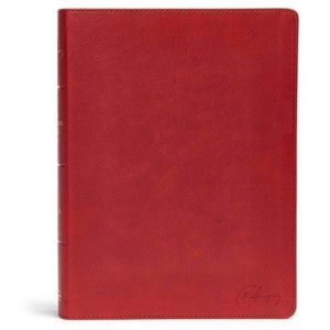 KJV Spurgeon Study Bible, Crimson Leathertouch - by  Alistair Begg & Holman Bible Publishers (Leather Bound) - 1 of 1