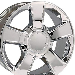 OE Wheels CV79 20 Inch Rim Fits Tahoe Style 6x139.7 20x8.5 Chrome - Hollander 5651 (1) - 1 of 4
