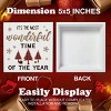 Indoor Christmas Decorations, It's the Most Wonderful Time of the Year Wooden Sign Home Decor - 3 of 4