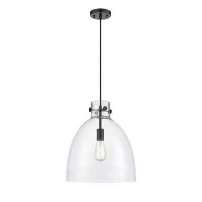Innovations Lighting Newton Bell 1 - Light Pendant in  Matte Black
