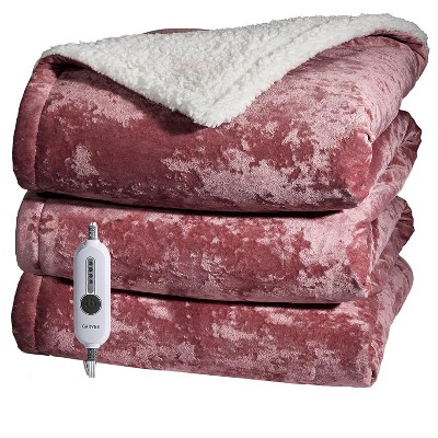 Electric Blanket, Washable Soft Velvet Heated Blankets with 4 Heating Levels, 4H Auto Shut Off, ETL Certified for Bedroom