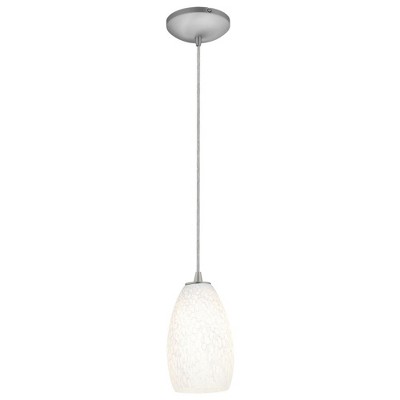 Access Lighting Champagne 1 - Light Pendant in  Brushed Steel