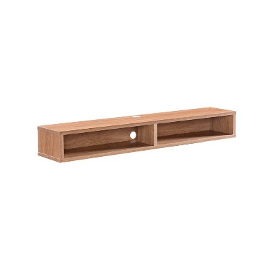 Eglantine Floating Console TV Stand for TVs up to 60" Oak - miBasics