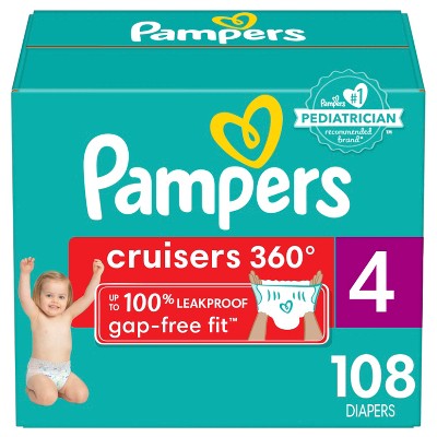 Pampers Cruisers 360 Diapers Size 4 108 Count