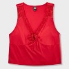 Women's Tie-Front Lace Tank Top - Wild Fable™ - 4 of 4