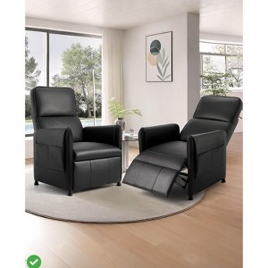 PU Leather Recliner Chair - Power Adjustable Single Sofa with Remote Control - 1 of 4