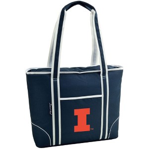NCAA Illinois Fighting Illini Large Soft Sided Cooler Tote - 30 Cans - 1 of 4