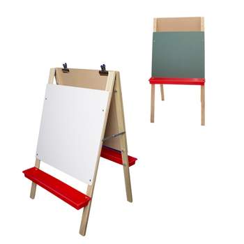 Qaba Art Easel For Kids With Paper Roll, 3 In 1 Toddler Painting Easel With  Blackboard, Whiteboard, Storage Baskets, Green : Target