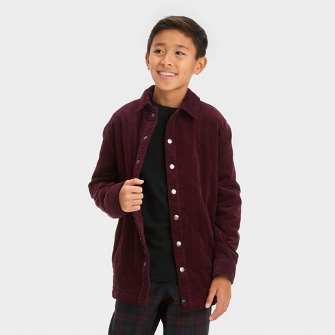 Boys' Quilted Corduroy Jacket - Art Class™ Red Xxl : Target