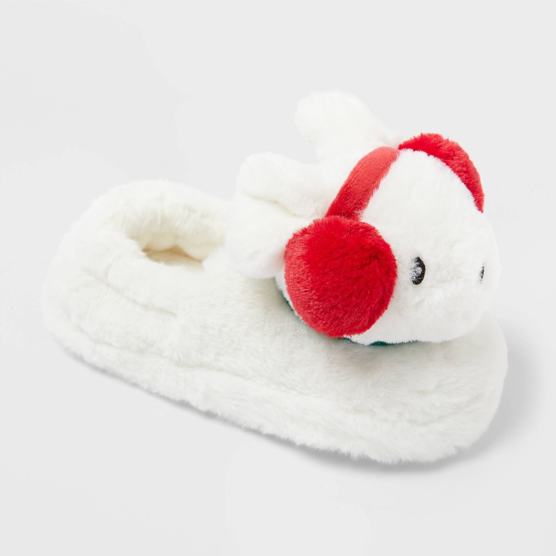 Toddler Winter Mouse Scuff Slippers - Wondershop™ Ivory
