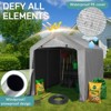 Karl Home | 8 ft. x 8 ft. Gray Portable Storage Shed - 2 of 2