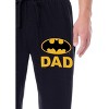 DC Comics Mens' Batman Character Father's Day Bat Dad Classic Sleep Pajama Pants Black - 2 of 3