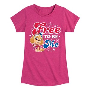 Girls' - Paw Patrol - Americana Fitted Short Sleeve Graphic T-Shirt - 1 of 4