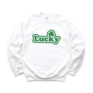 Simply Sage Market Women's Graphic Sweatshirt Lucky Bold - 1 of 3