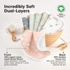 6-Pack Cami Baby Washcloths for Newborn, Organic Cotton Face Wash Cloths for Babies, Soft & Absorbent Baby Bath Towels - 2 of 4