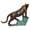 Design Toscano Cougar on a Rock Cast Bronze Garden Statue - 4 of 4