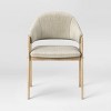 Ingleside Open Back Upholstered Wood Frame Dining Chair - Threshold™ - image 3 of 4