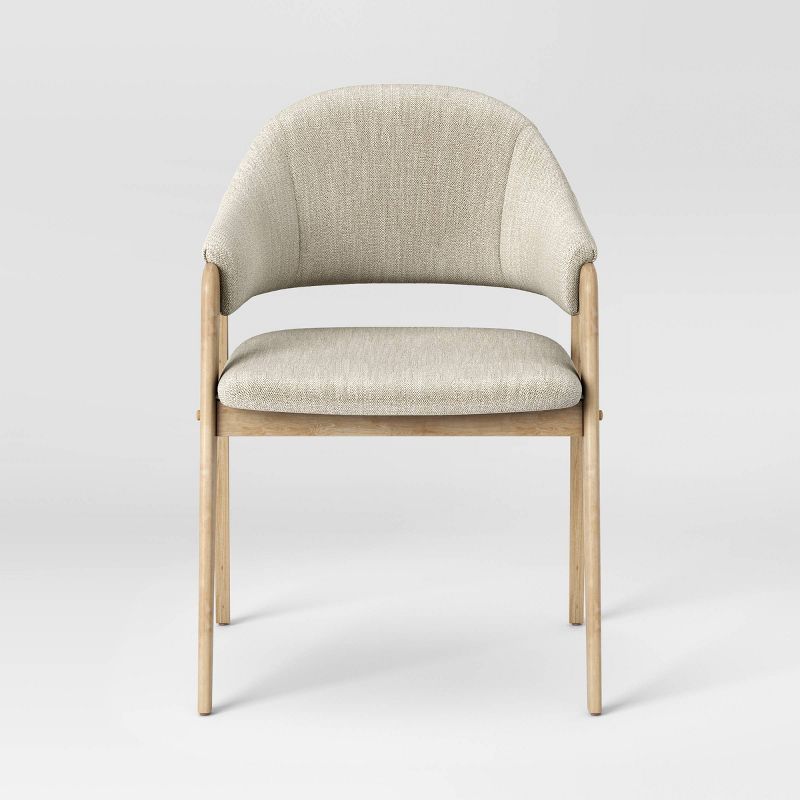 Ingleside Open Back Upholstered Wood Frame Dining Chair - Threshold™, 3 of 7