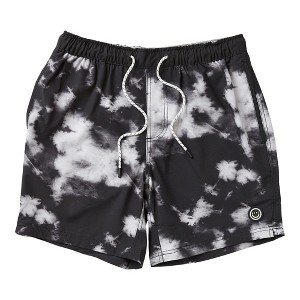 Men's NEFF Black Wash Hot Tub Swim Trunks - 1 of 4