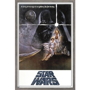 Trends International Star Wars: A New Hope - One Sheet B (No Billing Block) Framed Wall Poster Prints - 1 of 4