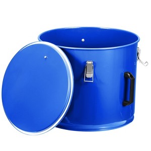 WhizMax Fryer Grease Bucket, Fryer Oil Bucket with Lid, Oil Disposal Caddy, Coated Carbon Steel Oil Filter Pot with Rust-Proof Coating - 1 of 4