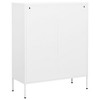 vidaXL Storage Cabinet Olive Green Steel 31.5 x 13.8 x 40.0 in - White - 4 of 4